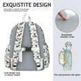 thumbnail image 5 of Schnauzer Dogs with Paw Backpack for School,Cute School Bag,Schoolbag with Adjustable Shoulder Straps & Padded Back,13.4"x11"x4.7", 5 of 6