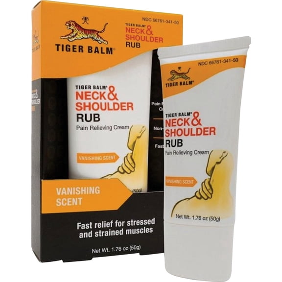 Tiger Balm Neck & Shoulder Rub Vanishing Scent 1.76 oz