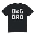 thumbnail image 1 of Dog Dad Humor Graphic Black Men's Cotton T-Shirt, 1 of 1