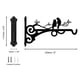 thumbnail image 2 of Ganchos de metal para colgar cestas sólidas con tornillos, soporte para plantas de exterior, gancho para plantas, farol, 4 unidades, 2 of 6