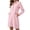Pink, variant on Mlkoz Fall Dresses for Women Casual Striped Collared Shirt Dress Long Sleeve With Pockets Fitted Waist Daily Wear