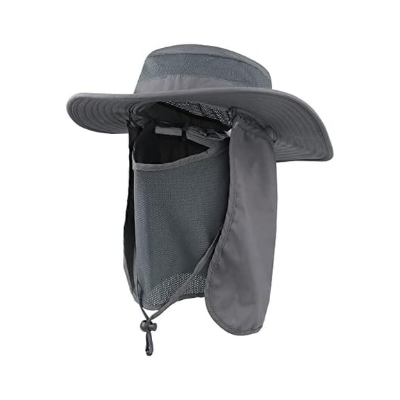Outdoor Sun Hat UPF 50 Protection Waterproof Fishing hat Face Cover Summer Neck Flap Hat