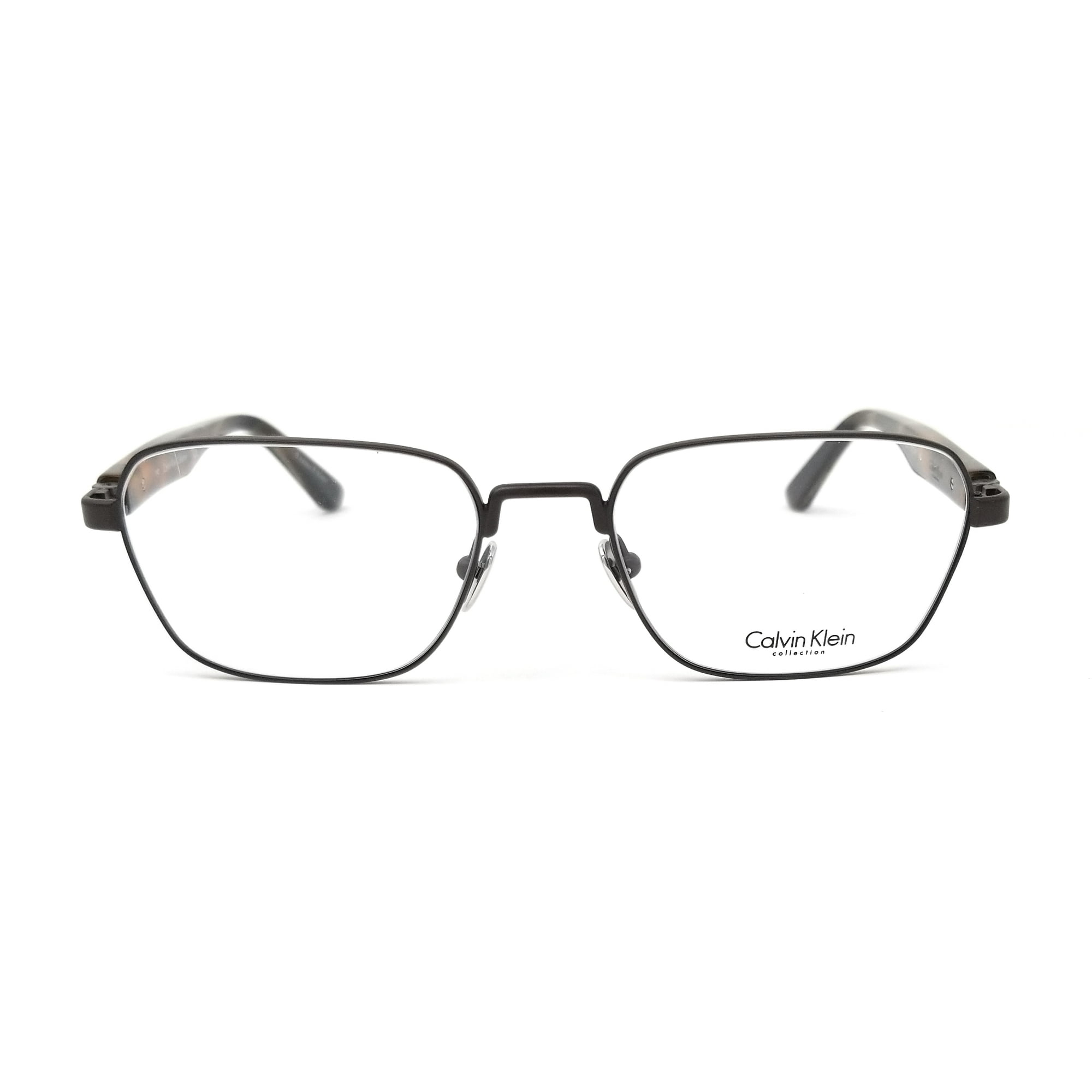 Calvin Klein Collection Eyeglasses Ck8044 223 Brown Rectangle Men 51x18x140 Walmart Com Walmart Com