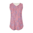 thumbnail image 5 of KIHOUT New Arrival Tank Tops for Women Summer Womens Print Tank Tops V-Neck Basic Casual Flowy Summer Sleeveless T-Shirt, 5 of 5