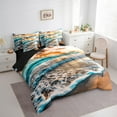 thumbnail image 3 of Manfei Ocean Bedding Sets Queen Size,Sea Beach Comforter Sets with Sheets,Summer Holiday Vacation Bed in a Bag Queen Size,Breathable Bedroom Decorative Reversible,7-Piece, 3 of 7
