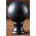 thumbnail image 2 of Sphere Lamp Shade Finial Oiled Bronze 1.5"h, 2 of 2
