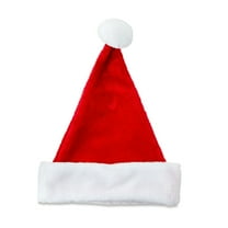 Festive Find Store Classic Red and White Santa Christmas Hat Soft Plush Holiday Costume Accessory