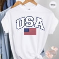thumbnail image 3 of USA Flag T-shirt, USA Shirt, America Shirt, 4th of July Shirt, American Flag Shirt, Camping USA Flag Shirt, 3 of 4