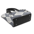 thumbnail image 4 of Single Shoulder Bag Rivet Bag 7.48×7.48×3.94in Removable Shoulder Belt Can Be Held Or Diagonal Across A Variety Of Matching Styles Argyle Plaid Lightslategray_1, 4 of 6