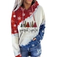 thumbnail image 4 of Christmas Sweatshirt for Women, Powerdelux Drop Shoulder Long Sleeve Soft and Skin-Friendly Stitching Color Pullover, 4 of 4