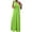 Green, variant on Sakmal Maxi Womens Dresses Summer Crew Neck Gold Sleeveless Solid Pleated Flowy One Shoulder Sundress
