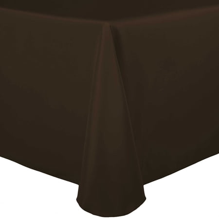 Ultimate Textile 60 x 102-Inch Oval Polyester Linen Tablecloth