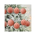 thumbnail image 6 of YFTDEF Christmas Decorations 12Pcs Flocked Balls, Rose Gold Plush Ornaments, Vintage Style Home Decor, Easy to Hang Christmas Tree Accessories for Holiday Season, 2.37in, 6 of 6