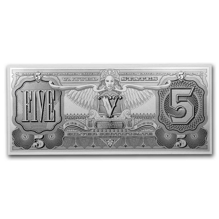 5 gram Silver Foil Note - $5 Educational Note - Walmart.com