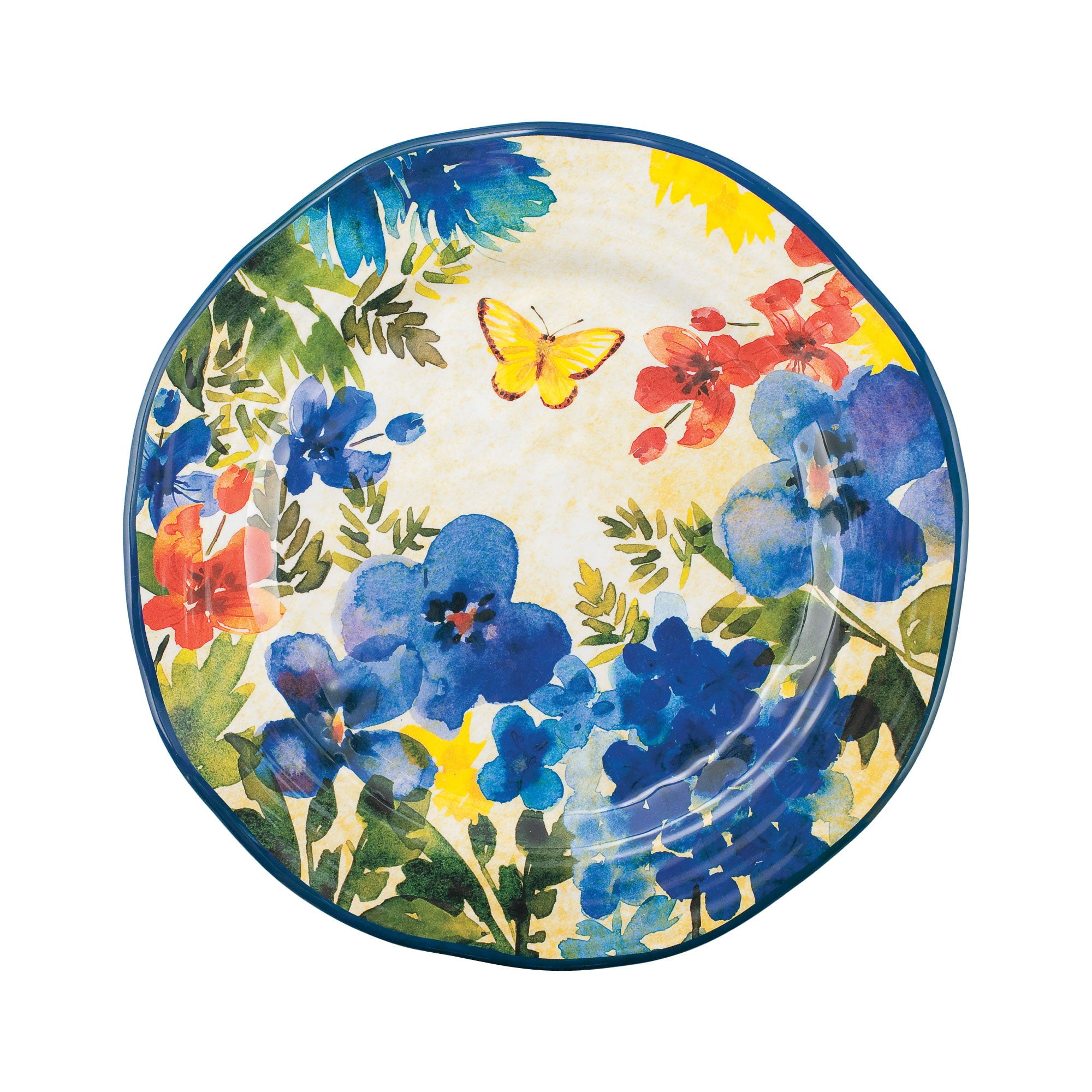 Destination Holiday Festive Florals Melamine Fiesta Dinner Bowl