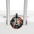thumbnail image 3 of Eiffel Tower Valentine's Day 2pcs PU Leather Round Bag Tags with Privacy Cover and Name ID Tag - Suitcase Tags for Travel Luggage, Handbags, Backpacks, School Bags, 3 of 6