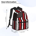 thumbnail image 2 of Balery USA Flag Cross Mochila para Mujeres y Hombres, Mochila Ligera Casual para Viajes, Mochila Clásica Básica para la Universidad, 2 of 6