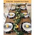 thumbnail image 4 of 15 Inch Round Placemats Set of 4, Black Christmas Trucks Non Slip Heat Insulation PP Table Mats, Xmas Tree Winter Gifts Snowflake Washable Place Mats for Kitchen Dining Party Table Decor, 4 of 7