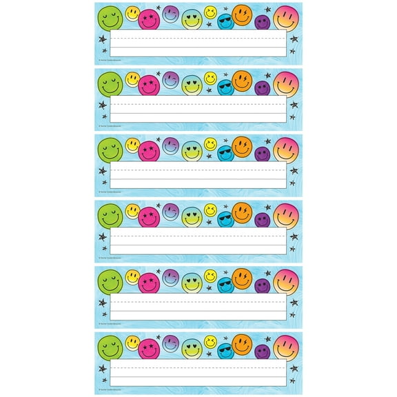 Teacher Created Resources Brights 4Ever Flat Name Plates, 36 Per Pack, 6 Packs