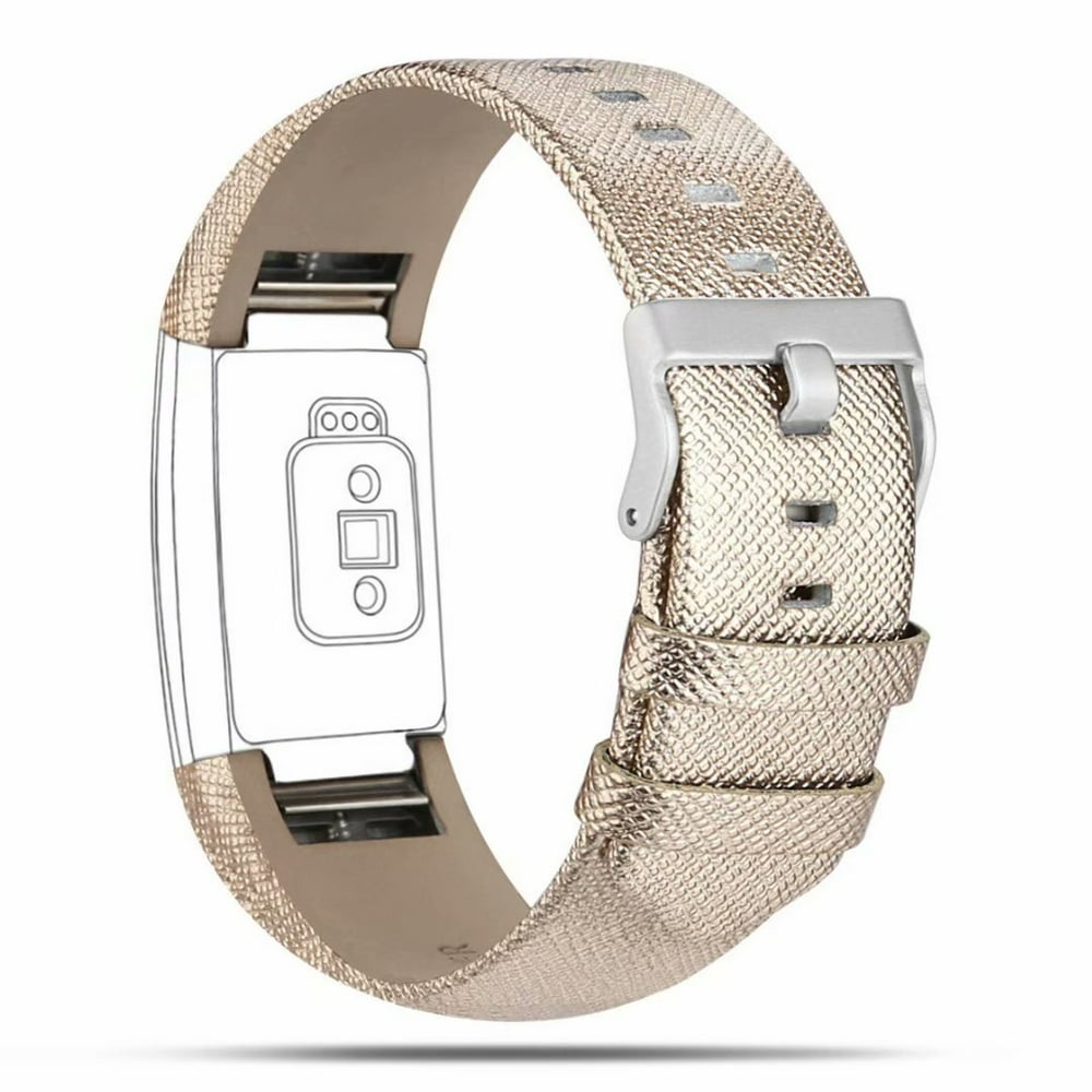 iGK Fitbit Charge 2 Bands Leather Adjustable Replacement Sport Strap Band for Fitbit Charge 2