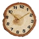 thumbnail image 5 of Reloj de pared,Reloj de pared rústico de madera silencioso estilo casa de campo,Reloj colgante de anillo anual para cocina y comedor,Reloj de pulsera decorativo para hotel, 5 of 9
