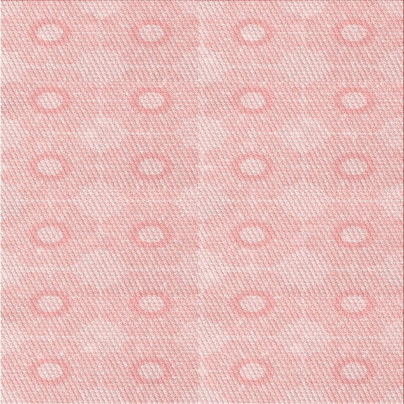 Ahgly Company Indoor Square Patterned Pastel Red Pink Area Rugs, 5' Square