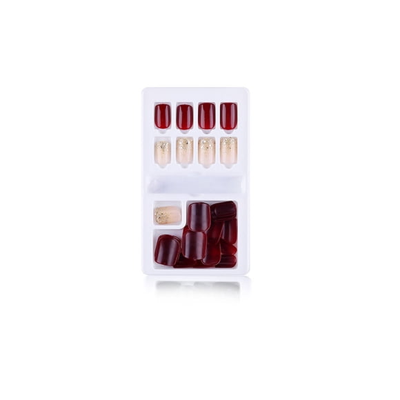 Qarigey 1 Juego de limas de longitud media para uñas postizas, herramienta de belleza Artificial de Color sólido de estilo cuadrado, Juegos de manicura Tipo13 F635