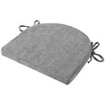 thumbnail image 3 of Sweet Home Collection U-Shape Molded Memory Foam Chair Pads With Ties Gray 2 Pack, 3 of 3