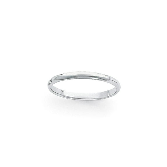 Platinum 3mm Plain Classic Dome Wedding Band Ring Size 4.5