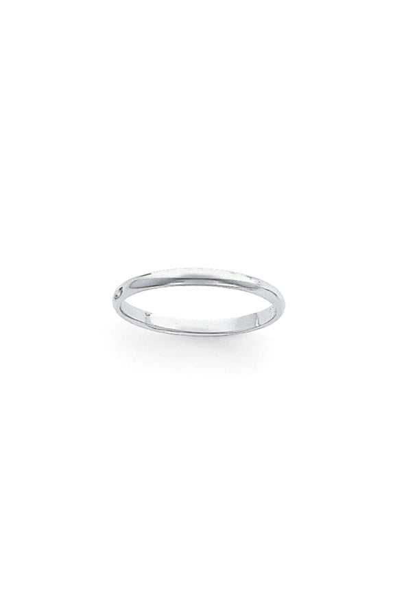 950 White Platinum Ring Band Wedding Standard Half Round