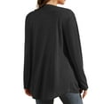 thumbnail image 3 of Uvplove Women Long Sleeve Lightweight Cardigan with Pockets Open-Front Tops,Black,XL(M-3XL), 3 of 8