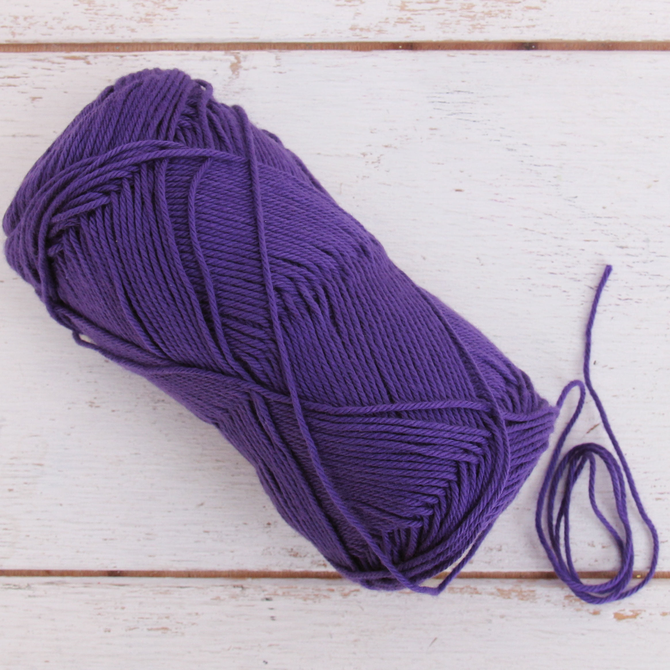 6 Pack Threadart 100% Pure Cotton Crochet Yarn Size 2 | Purple | 50 gram Skeins | Fine #2 Yarn | 165 yds per Skein