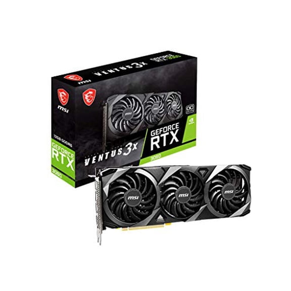MSI Ventus GeForce RTX 3060 12GB GDDR6 PCI Express 4.0 Video Card RTX 3060 Ventus 3X 12G OC