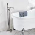 thumbnail image 6 of Brushed Nickel Bathtub Faucet Tub Filler Freestanding Floor Mounted&Hand Shower, 6 of 11