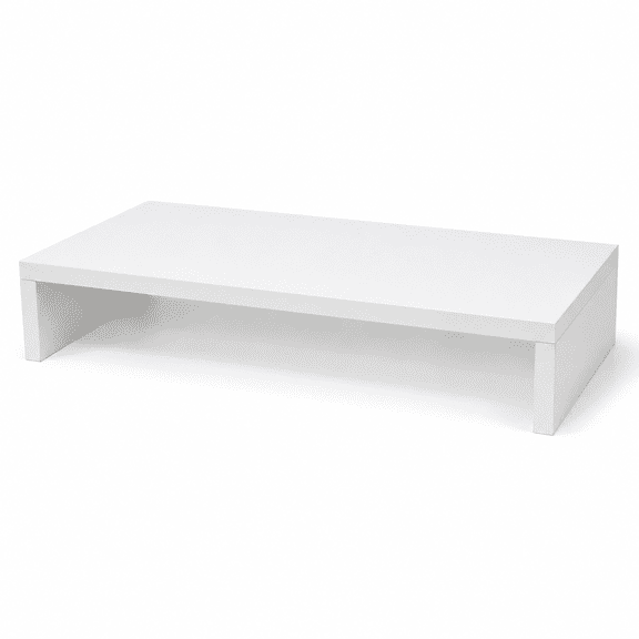 Kabuer Monitor Stand Riser, Desk Shelf with Storage Drawer for Desktops and Laptops, Computer, White