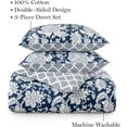 thumbnail image 2 of Martha Stewart Kyra 100% Cotton 3pc Duvet Set-1 Duvet, 2 Pillow Shams, 2 of 5