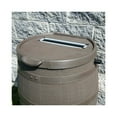 thumbnail image 4 of RTS Home Accents Polyethylene 55 Gallon Premium Flat Back Rain Barrel with Removable Lid, Woodgrain with Black Stripes Color, 4 of 6
