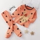 thumbnail image 2 of Gibobby Conjunto de Bebé A Niño y niños pequeños, estampados de dibujos animados para niños pequeños, conjuntos de ropa de dormir de manga larga para niños(Naranja, 6-12 Meses), 2 of 4