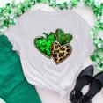 thumbnail image 2 of Inverlee Happy St Patrick's Day Tshirts Women 2024 Four Leaf Clover Graphic T Shirts Oversized Short Sleeve Shirts Blouses Irish Outfit Crew Neck Holiday T-shirt Tops, 2 of 6