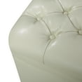 thumbnail image 3 of Christopher Knight Home Hastings Tufted Faux Leather Storage Ottoman by  Ivory, 3 of 9