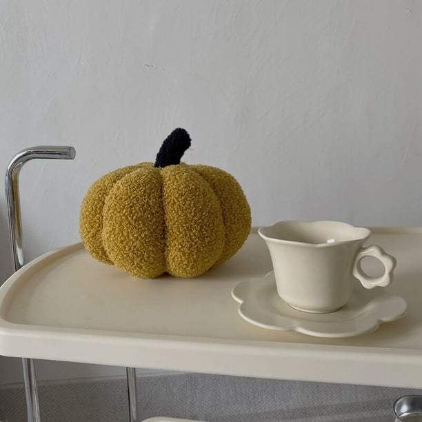 Cojín de calabaza para niños, colorido, divertido, creativo, en forma especial, cojín para sofá, decoración de Halloween, lindos juguetes de peluche zhangyuxiang LED