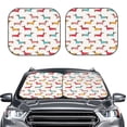 thumbnail image 2 of Haiem Dachshund Dog Puppy Car Windshield Sun Shade (2 Pieces) Foldable Windshield Sun Shade Car Accessories for Truck SUV Pickup-Medium, 2 of 7