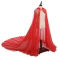 thumbnail image 4 of Capa con Capucha, rgo hasta El Suelo Horror Universal Suave Vintage Disfraz de Halloween para Mujeres Adultas Fiestas de Disfraces Rojo Soledad Cabo largo con capucha, 4 of 10