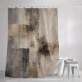 thumbnail image 3 of Grey Abstract Art Shower Curtains for Bathroom, Vintage Luxury Waterproof Fabric Shower Curtain, Decorative Bathroom Curtain for Bathtub, 36"x72", No Hooks Included, 3 of 9