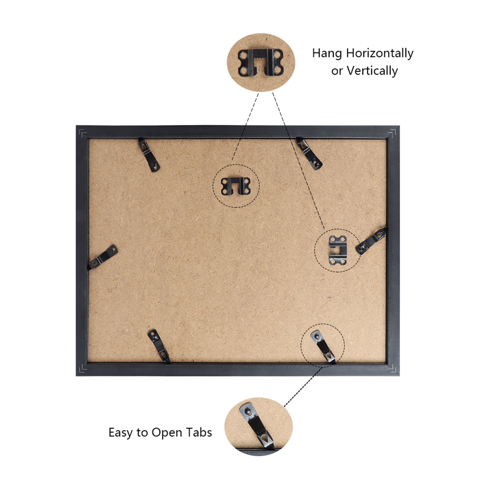 2-Pack 5x7 White Collage Picture Frame with 4 Openings