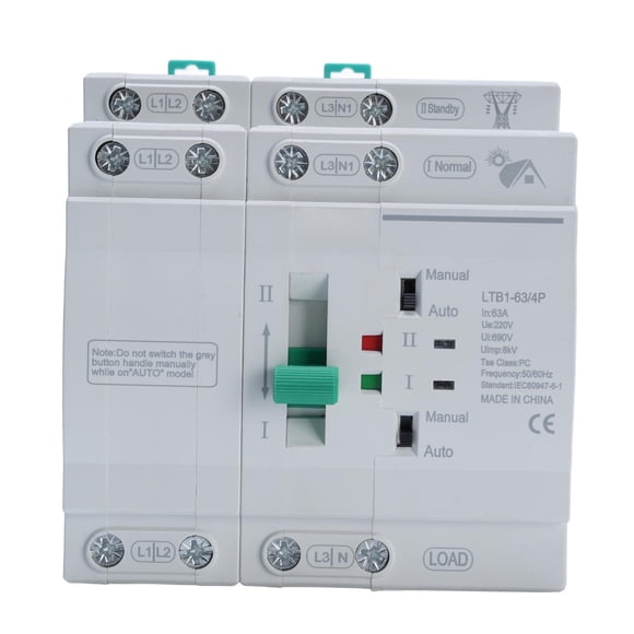 Interruptor De Transferencia Automática De Doble Potencia, Interruptor Selector Eléctrico Fácil De Usar Para Apartamento