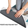 thumbnail image 3 of White Boho Tribal Feathers Pattern Hot Yoga Mat Towel Non Slip for Hot Yoga - Quick-Drying Yoga Mat Cover with 4 Corner Pockets with Travel Bag - Hot Yoga Towel Non Slip 70"x26", 3 of 6