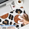 thumbnail image 4 of Long Mouse Pads for Desk,White Leopard Basketballs Pattern Desk Mats on Top Of Desks, Desk Mouse Pad Extra Large with 3mm Non-Slip Base and Stitched Edge for Gaming,Office,Work,Home 35.4"x15.7", 4 of 6