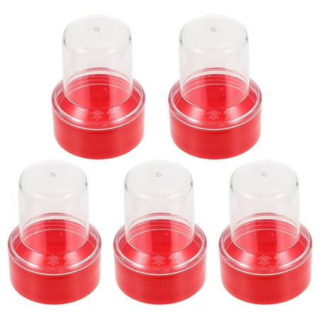 

TOYMYTOY 1pc Practical Stamper Storage Box Multifunctional Seal Storage Holder (Red)
