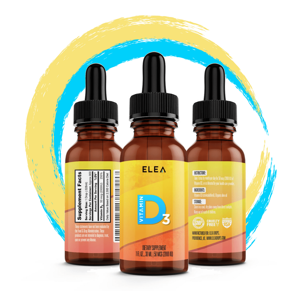 Vitamin D3 Drops 2,000 IU/50 MCG Per Drop Organic High Potency
